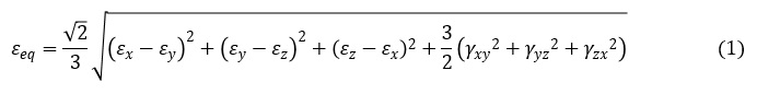 相当ひずみの計算式